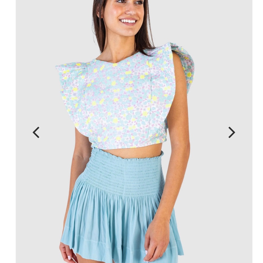 Floral Blue Mini Dress